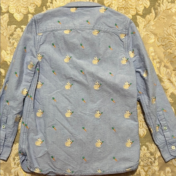 Boden Light Blue Shirt with Rabbit Motif - Picture 3 of 3